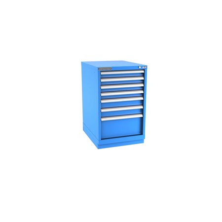 CHAMPION TOOL STORAGE Modular Drawer Cabinet, 7 Drawer, Blue, Steel, 22 in W x 28-1/2 in D x 36 in H N15000702ILCFTB-BB